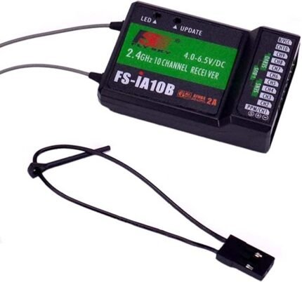 Flysky FS-iA10B 10CH RC Receiver PPM Output for FPV RC Heli Plane Quadcopter Drone Airplane