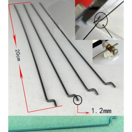 5/Pcs steel push pull rod rudder angle Servo 1.2mm for RC Plane Assembly/Build