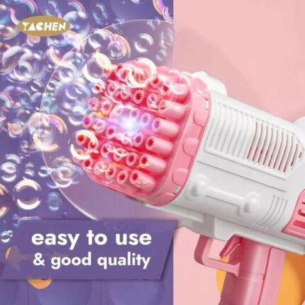 Space Rocket Bazooka Bubble Gun Electric Automatic Bubble Maker
